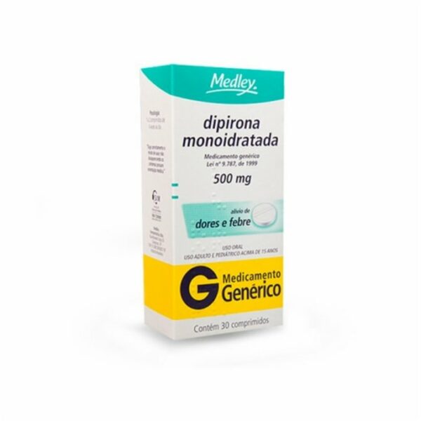 Dipirona 500mg 30compridos Genérico Medley